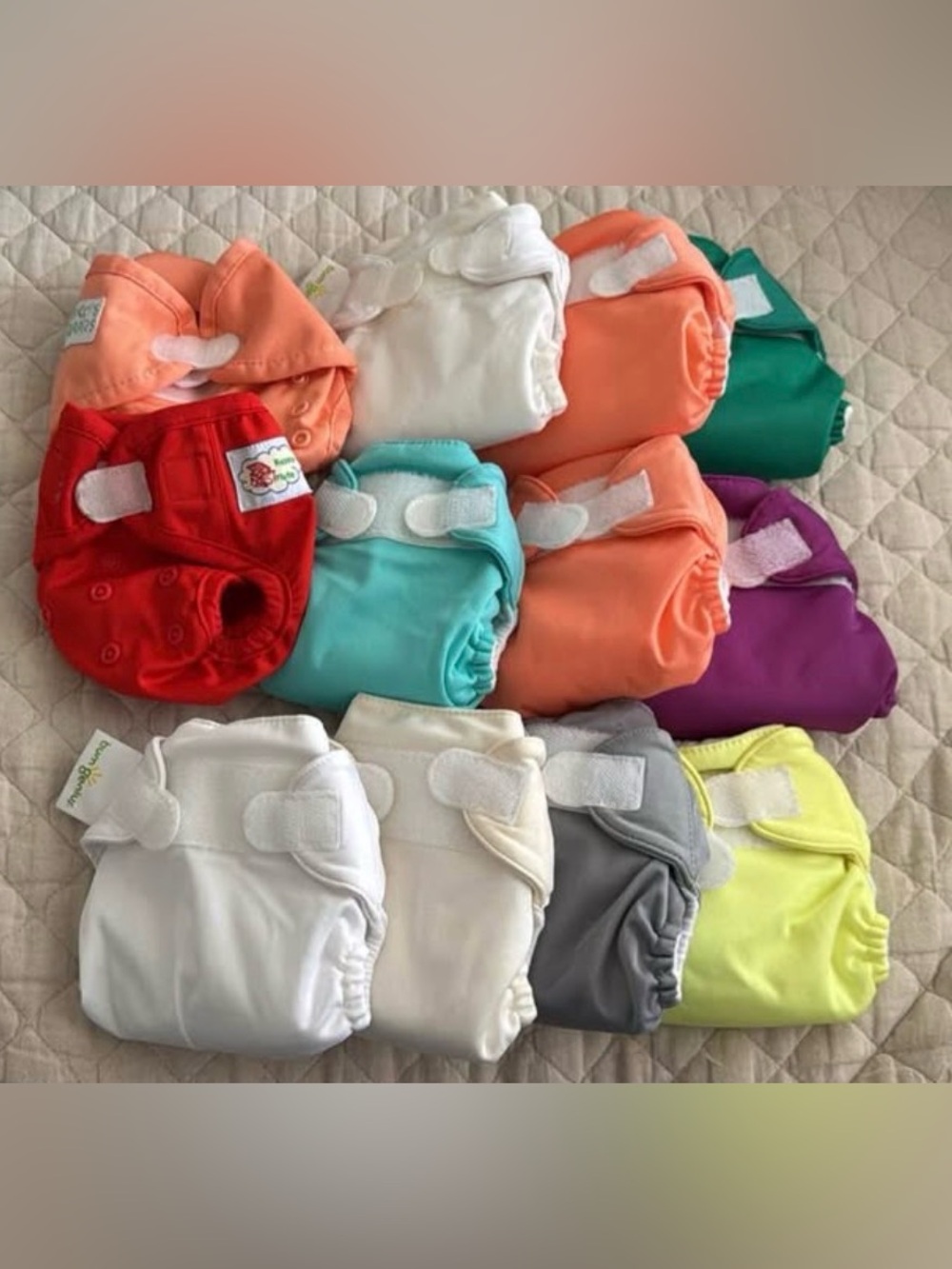 bum genius littles 1.0 newborn reusable cloth diaper bundle
